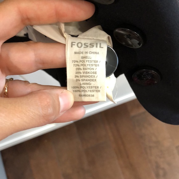 Vintage Fossil Black Button Down Blazer - Picture 12 of 12